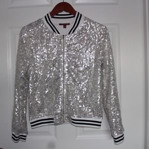 Sequined Varsity Jacket